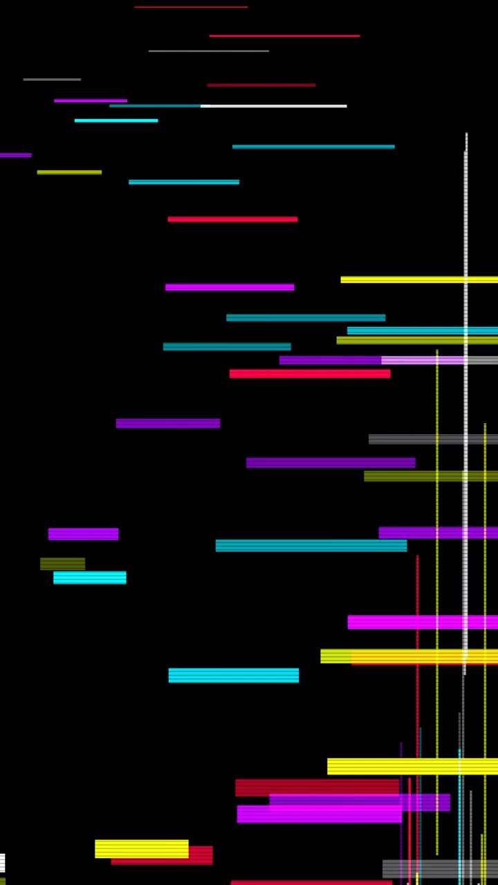 Fondo Abstracto con Efecto Glitch Digital y Líneas de Colores en Movimiento