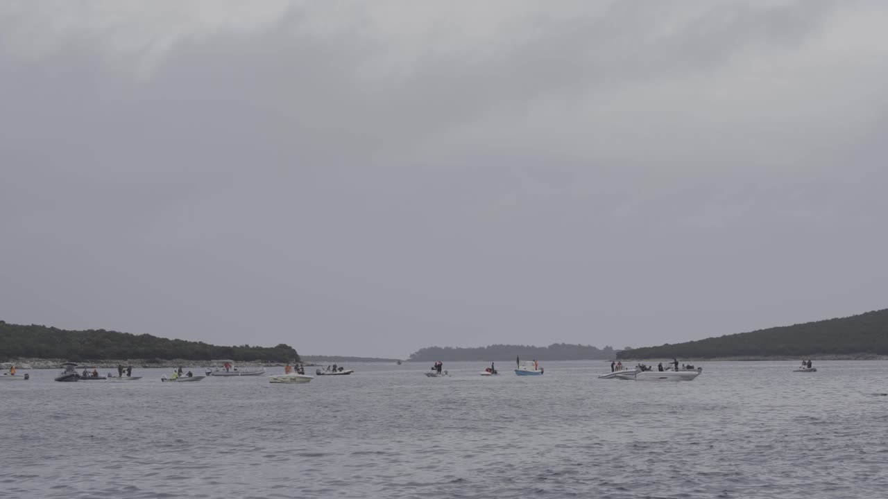 선박의 아름다운 전망. 바다와 운전