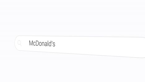 Geben-Sie-McDonald&#39;s-In-Die-Suchmaschine-Ein