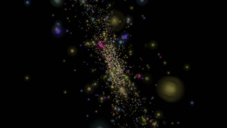 partículas abstractas galaxias estrellas