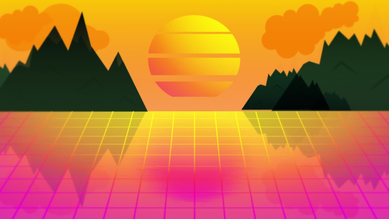 fondo retro de los años 80 - resolución 4k - video de stock en bucle