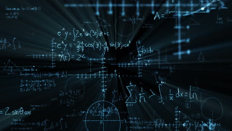 fórmulas matemáticas en la pizarra