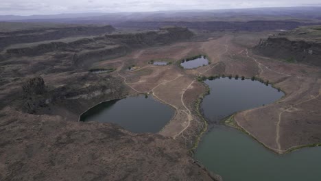 desert canyons and lakes with campgrounds