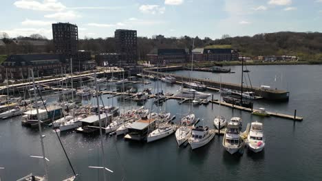 flensburg harbor sport boats sailing yachts