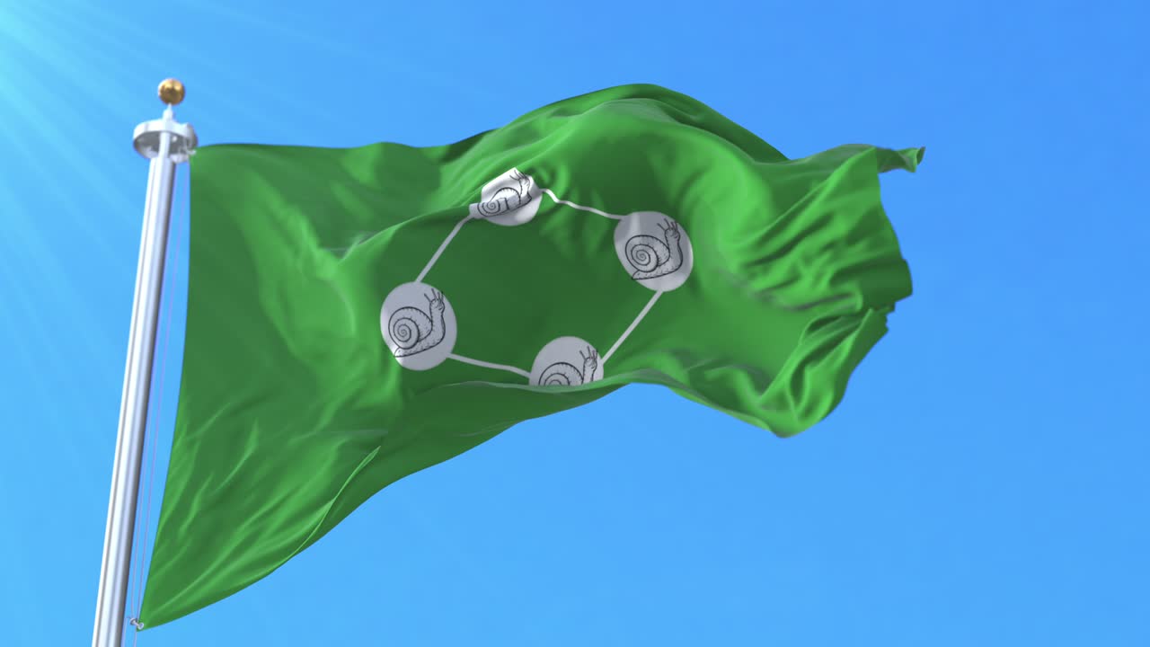 bandera de juigalpa, chontales, nicaragua. bucle