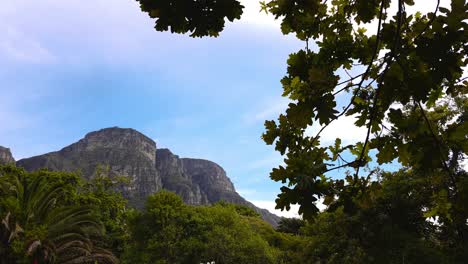 beautiful table mountain in cape town, south africa on a sunny day