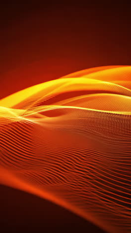 a long orange wave is shown in the image. the wave is very long and has a lot of energy. the orange color of the wave creates a warm and inviting mood vertical video