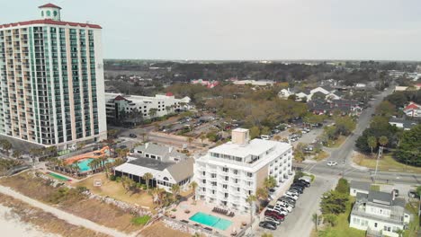 rodaje areal de zona residencial cerca de la costa en myrtle beach, carolina del sur, ee.uu.