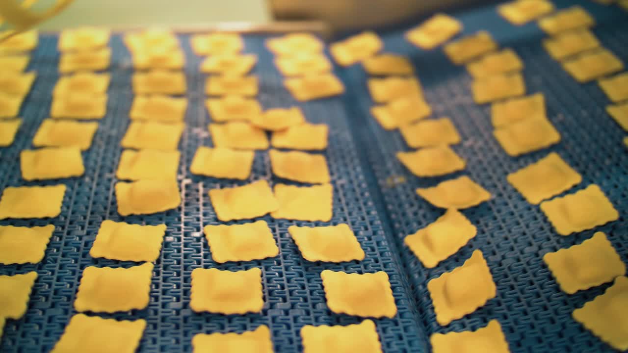 se han producido muchos tipos de pasta de alta calidad en una gran fábrica de pasta moderna