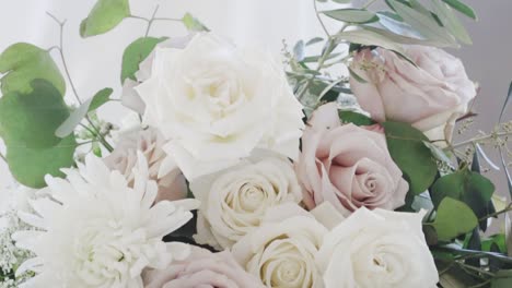 wedding bouquet in the warm sun