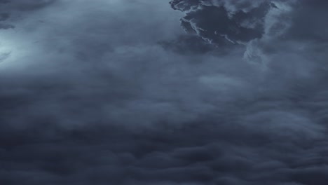 a thunderstorm timelapse that occurs in the dark cumulonimbus clouds above the sky