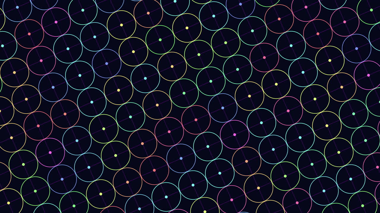 Vibrant and intricate geometric circle pattern