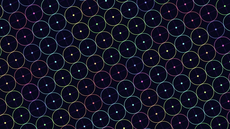 Vibrant and intricate geometric circle pattern