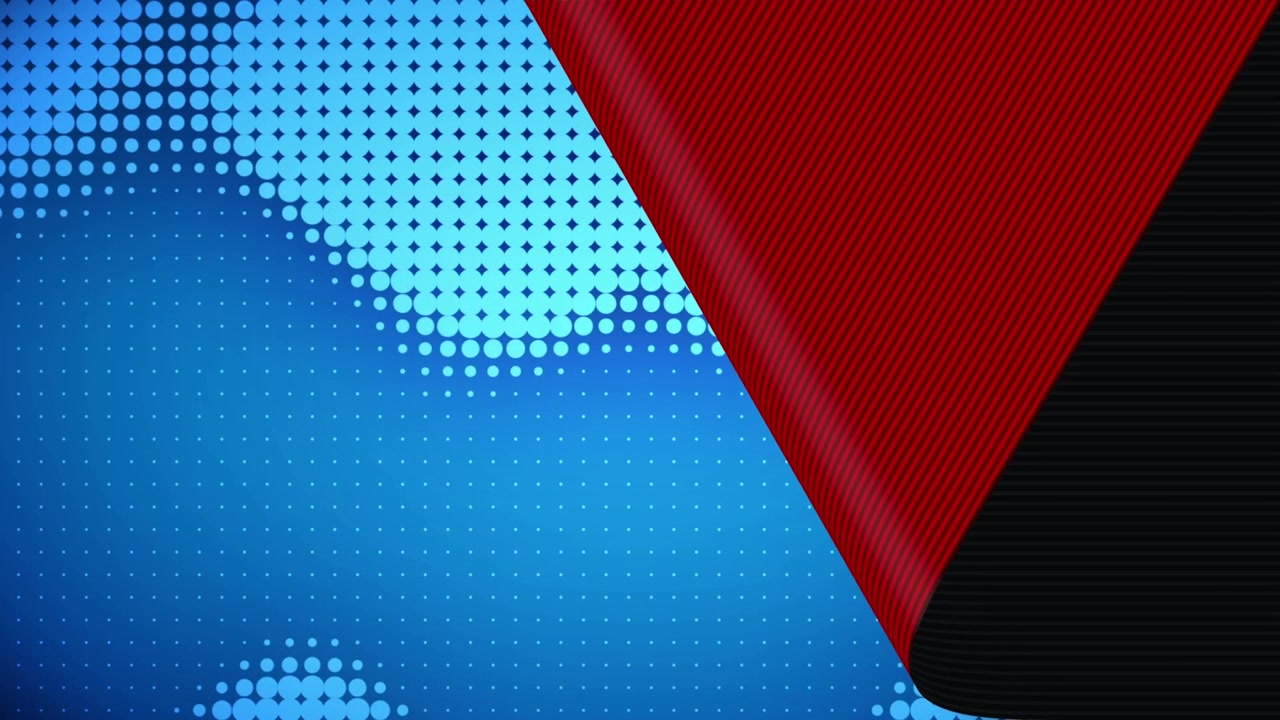 Gráfico de movimiento abstracto con efecto de transición de rizo de página