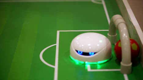 robot playing soccer