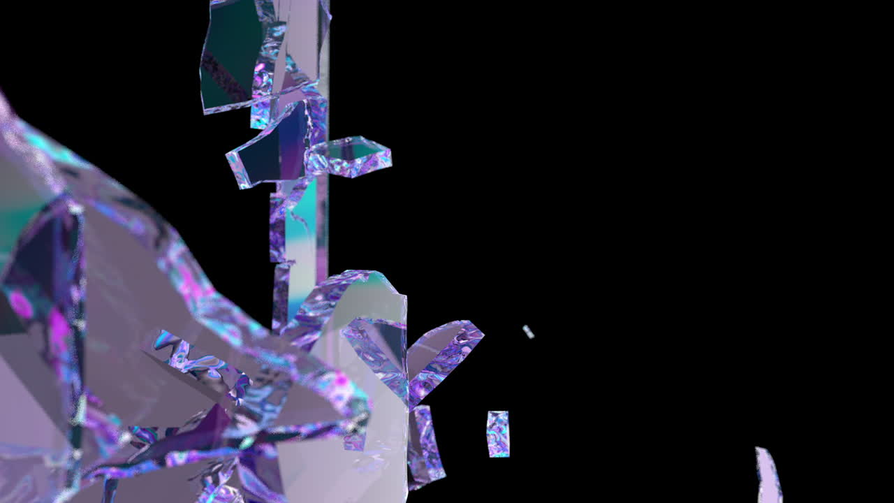 유리 조각으로 산산조각