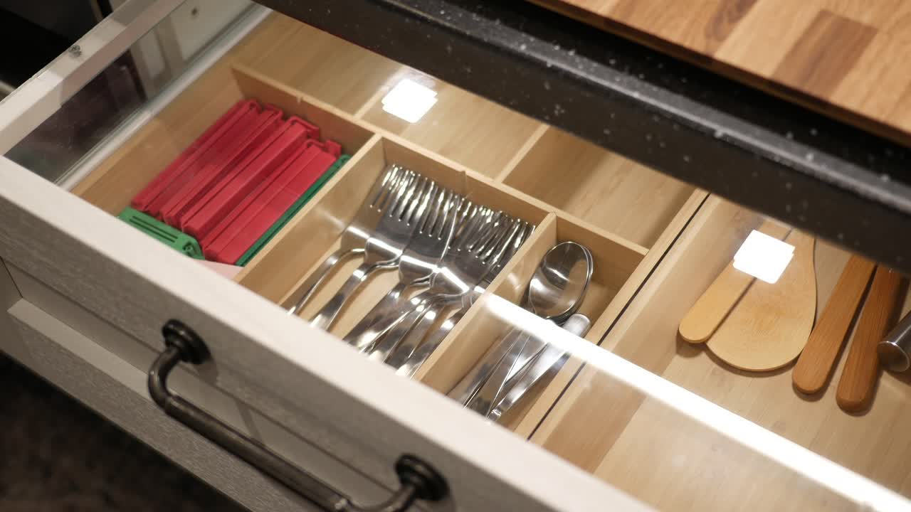 organización de cajones de cocina