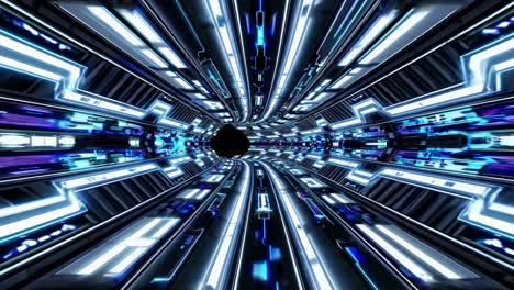 el túnel futurista de ciencia ficción