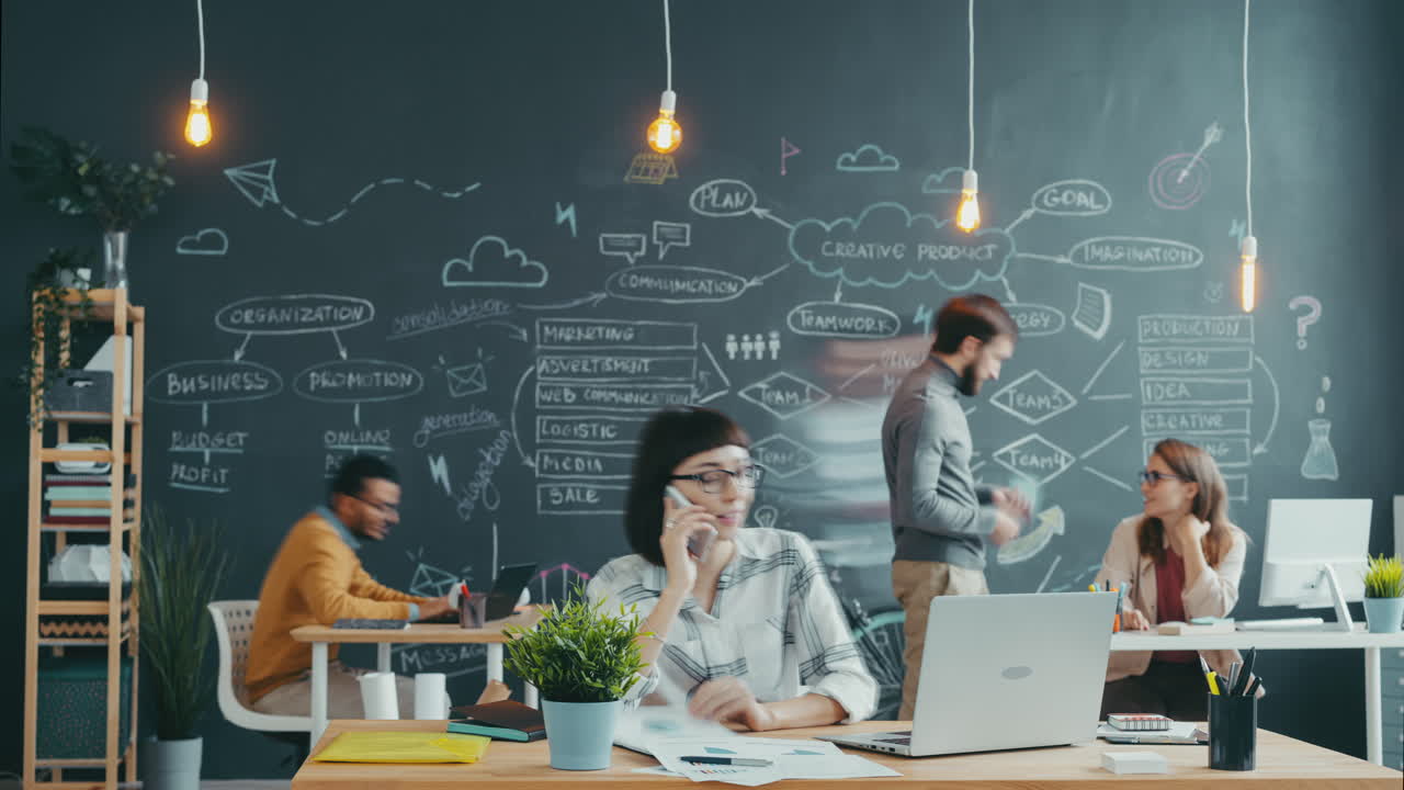 Busy Business Team Planning