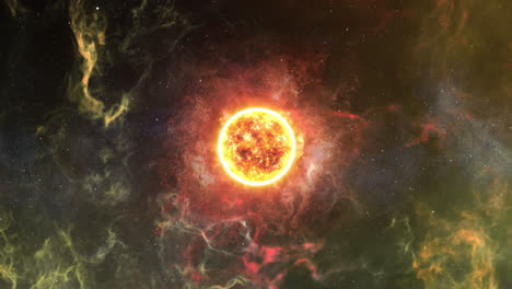 sun in deep space