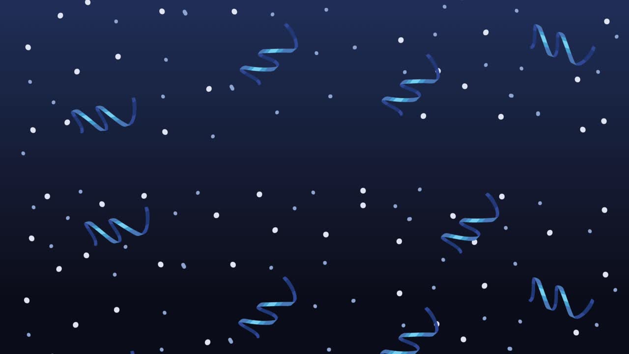 blue confetty pattern animation