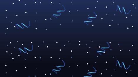 blue confetty pattern animation