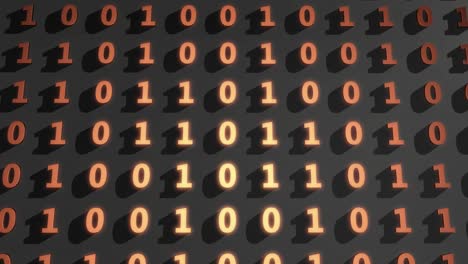 orange digital binary code