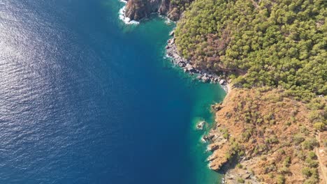 coastal landscape view from above