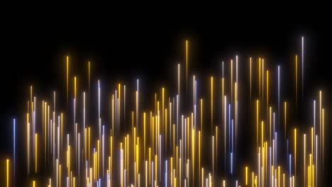 abstract neon rain motion design background. retro animation of glowing stripes