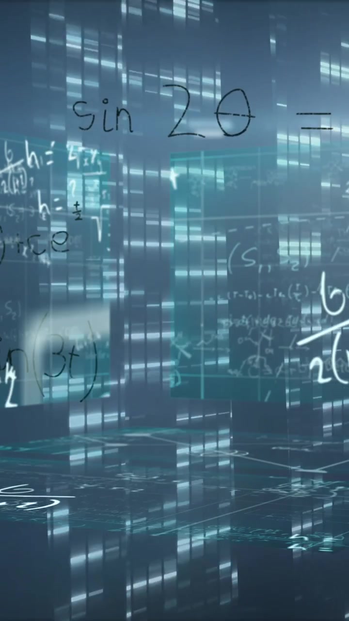 Animation of scientific formulae over computer servers with data