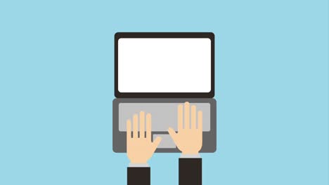 los íconos de las computadoras portátiles