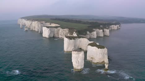 dramatic coastal cliffs of dorset, uk