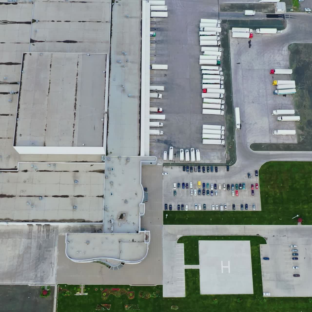 Industrial area from drone