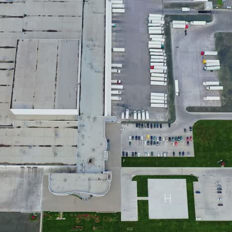 industrial area from drone
