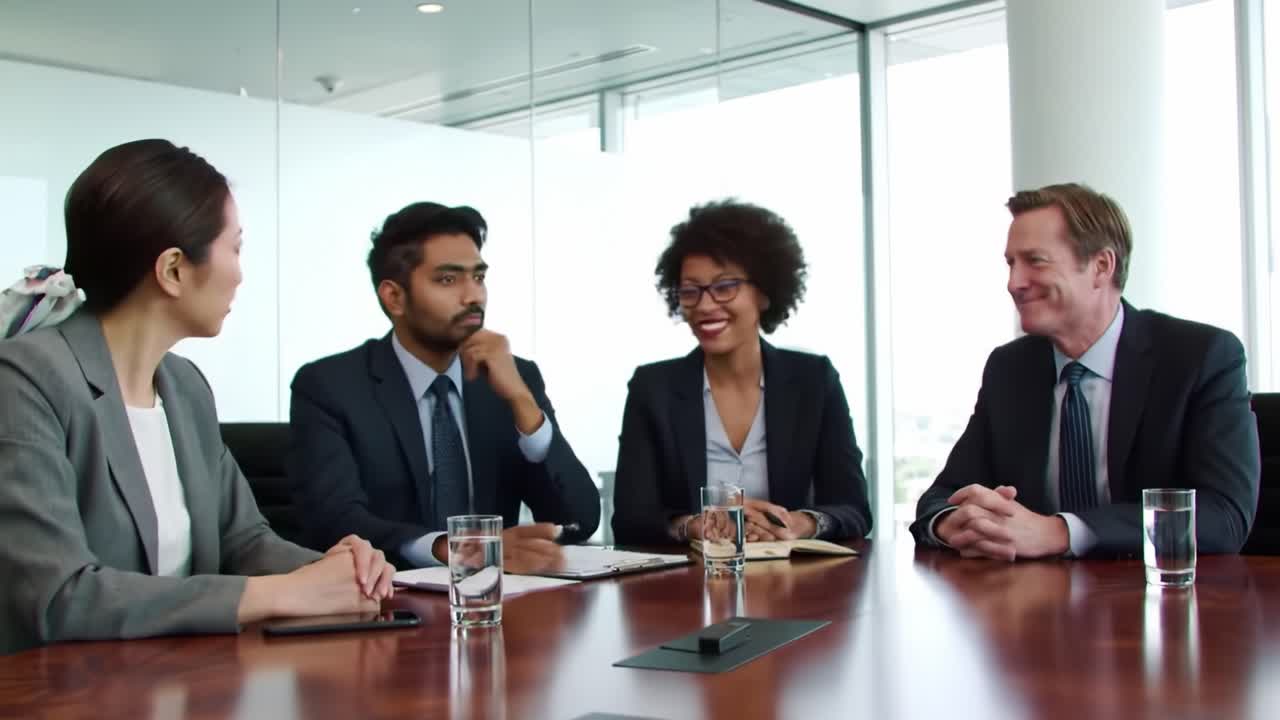 reunión de negocios en la sala de conferencias