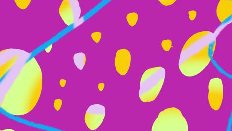 hand drawn animation for backgrounds, text etc festive and colourful dots and strings