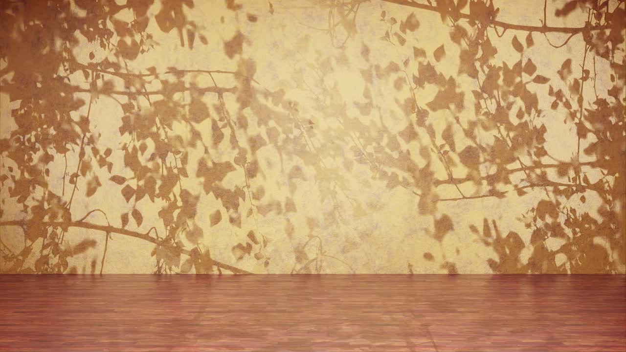 그림자 잎자루 배경으로 된 나무 기둥 노란색