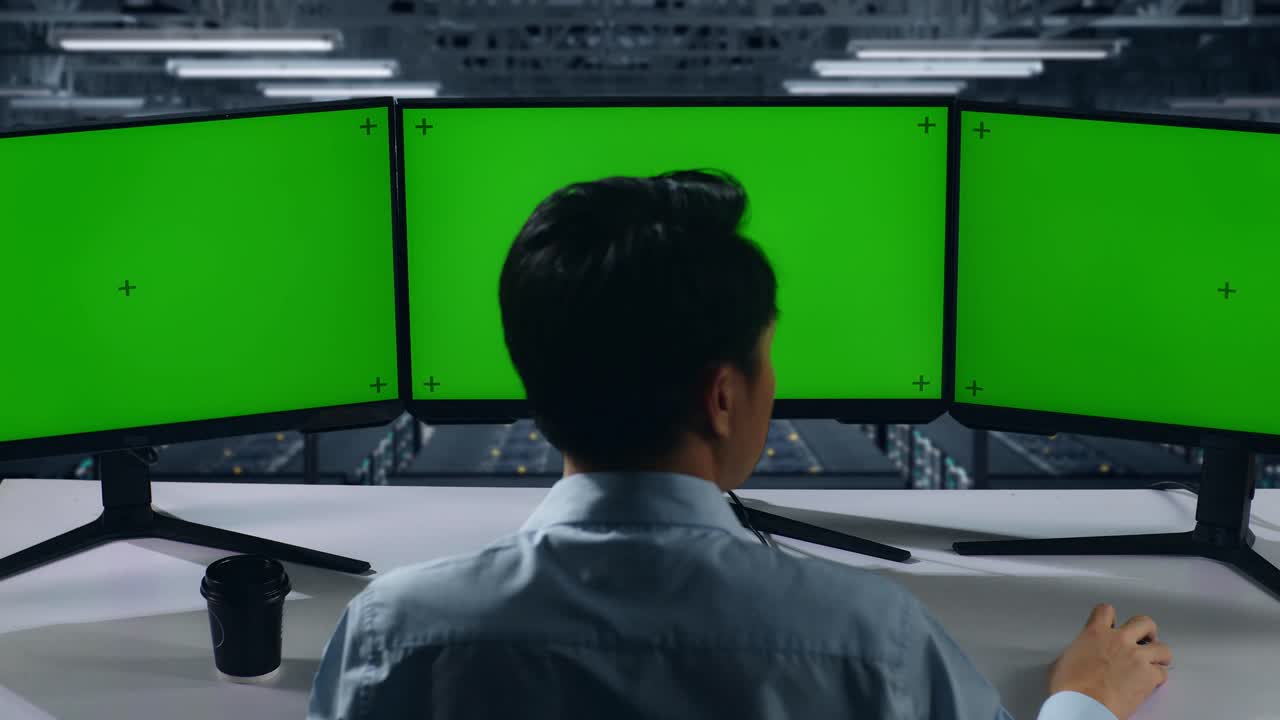 데이터 센터에서 전문적인 모니터링 서버