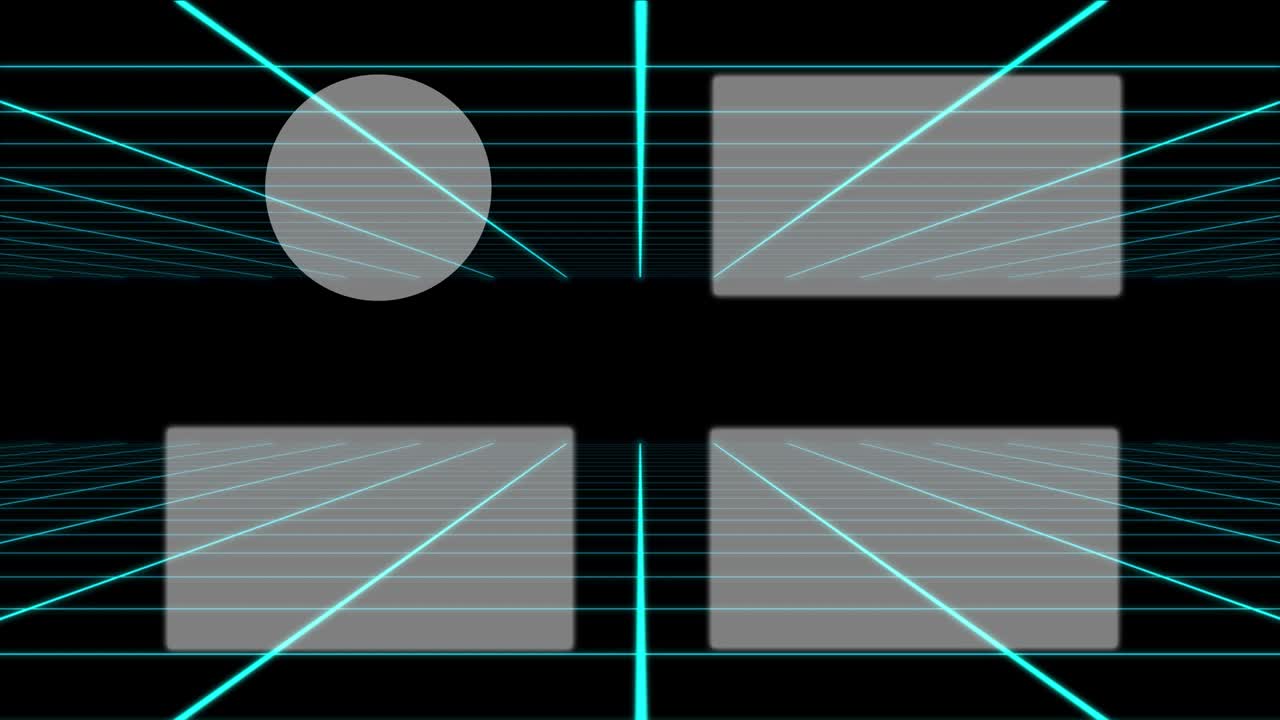 movimiento de la cuadrícula card end ending screen motion graphics