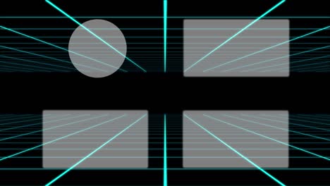 movimiento de la cuadrícula card end ending screen motion graphics