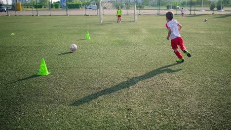 children's soccer practice