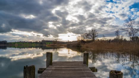 sunset on a lake