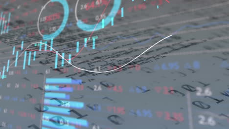 animation of financial data processing over binary coding