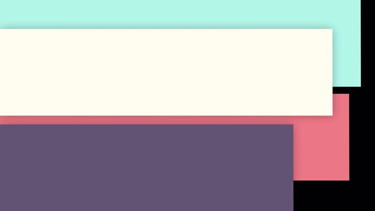 Abstract Motion Graphics with Sliding Colorful Rectangles