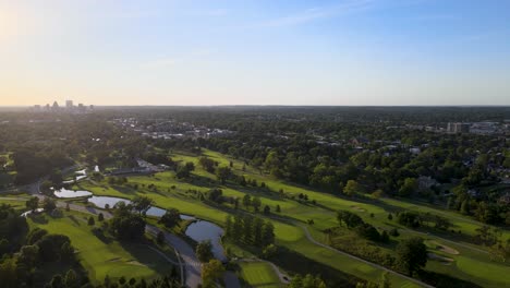 flat landscape of the american midwest countryside of st