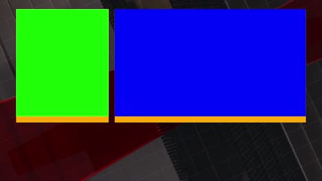 3d digital world map news intro background