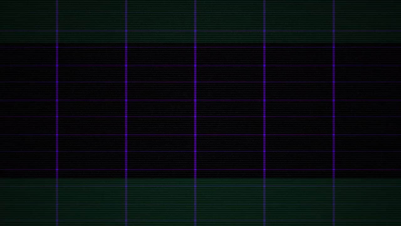 Flickering Retro Glitch Grid with Digital Scanline Effects