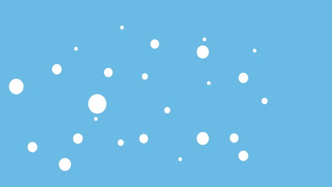 animation of white spots on blue background