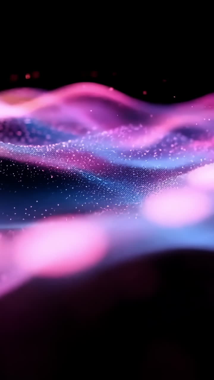 Colorful waves of light in motion. Vibrant waves of color flow gracefully against a dark background, creating a mesmerizing visual experience.