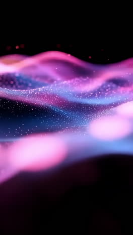 colorful waves of light in motion. vibrant waves of color flow gracefully against a dark background, creating a mesmerizing visual experience.